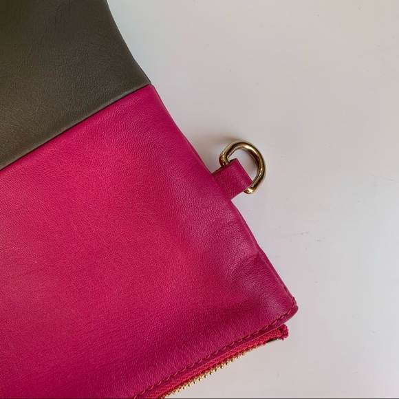 COPY Celine pink and grey leather pouch - Picture 11 of 16